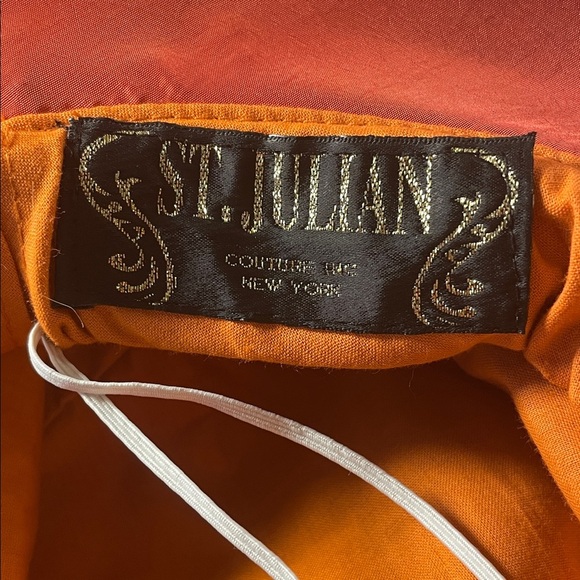 St. Julian Couture NY Wide-Brim Burnt Orange MCM Adjustable \